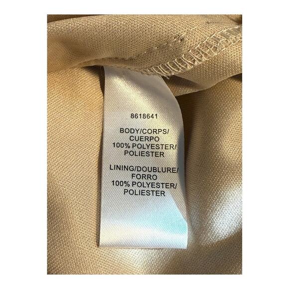 JS Collection Women’s Size 2 Gold Taylor Scallop Cocktail‎ Dress NWOT - Picture 8 of 9